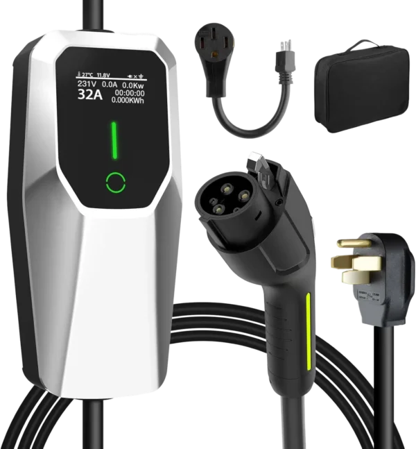 QSTEV-AI-PO-US Portable Electric Vehicle Charger Level 2 with J1772 Connector - Image 2